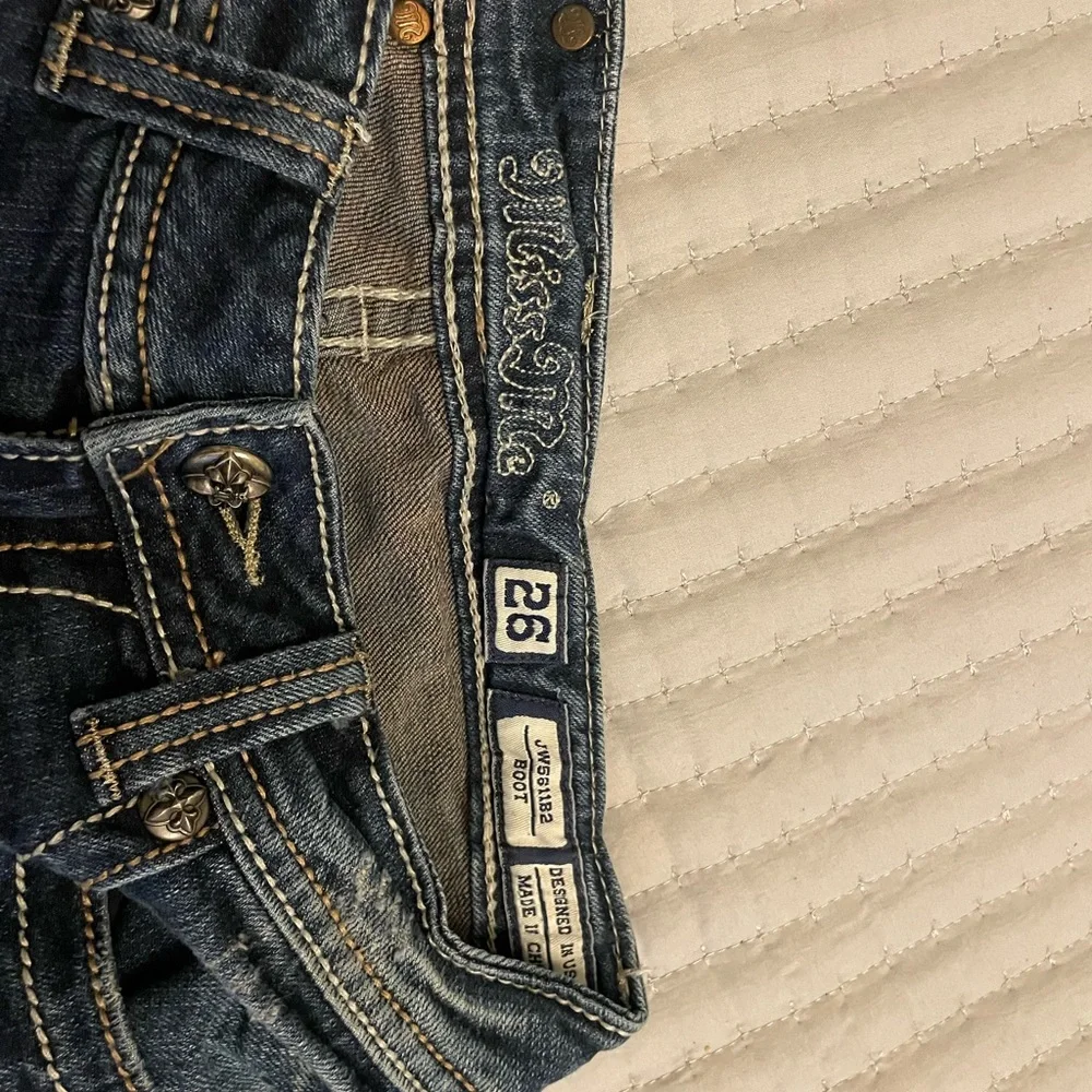 Miss Me Women's Boot Cut Jeans in Blue - Picture 4 of 6